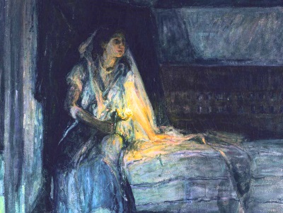 painting of the annunciation to Mary